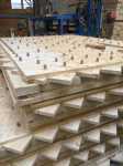 NUR-HOLZ panels in production
