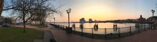 Cardiff bay sunset